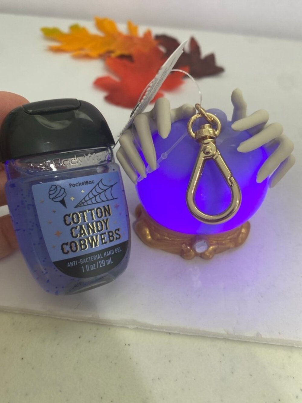 Halloween Light Up “Crystal Ball” PocketBac & “Cotton Candy Cobwebs” Sani BBW
